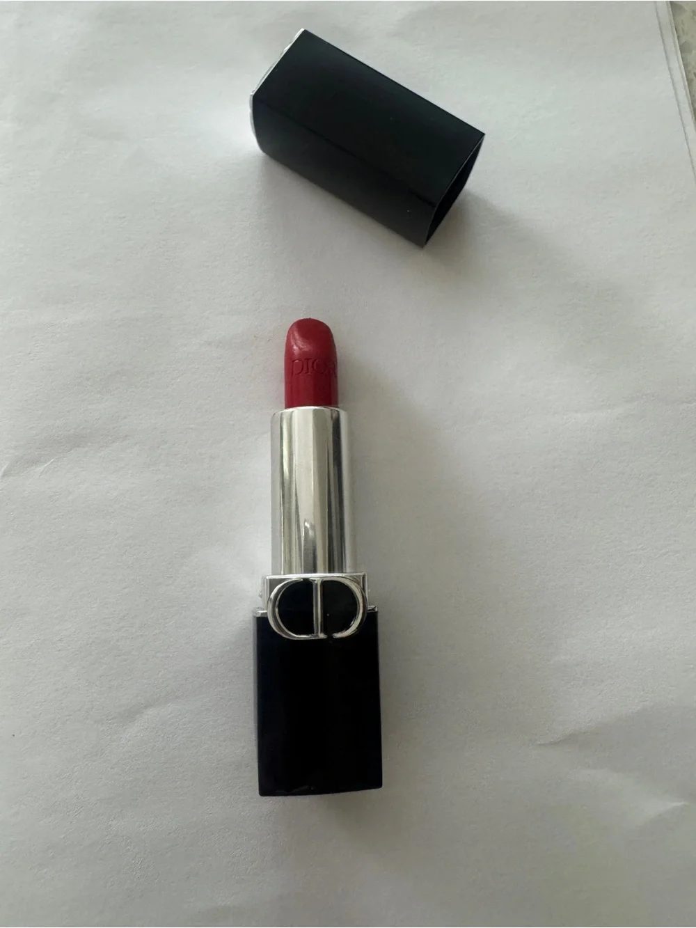 Dior Lipstick in Silver and Black Case